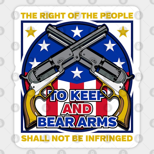 Second Amendment Bear Arms Sticker by RadStar